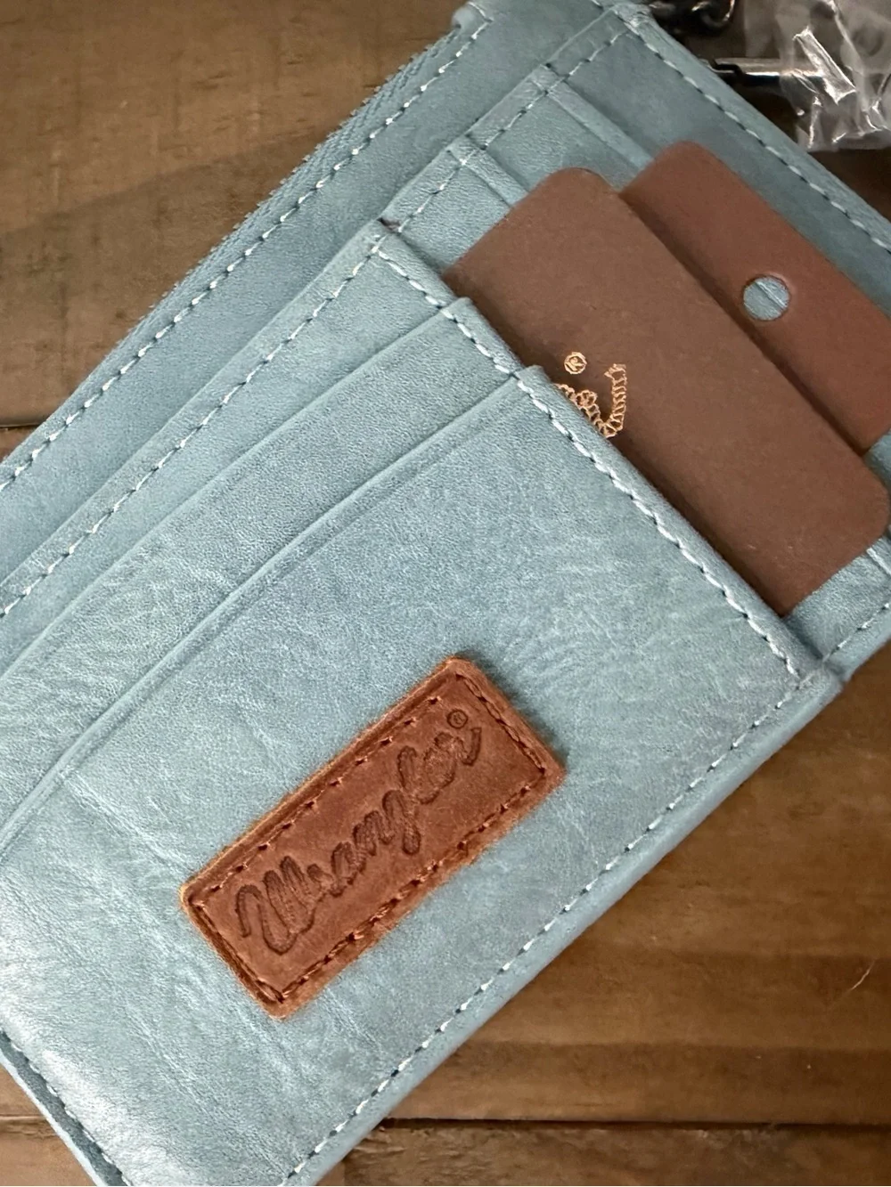 Wrangler Montana west blue/grey wallet wristlet new card holder